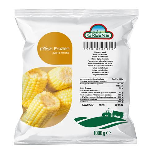 Vegetal Mazorca de Maíz IQF Congelada - Bolsa de 1 kgs aprox