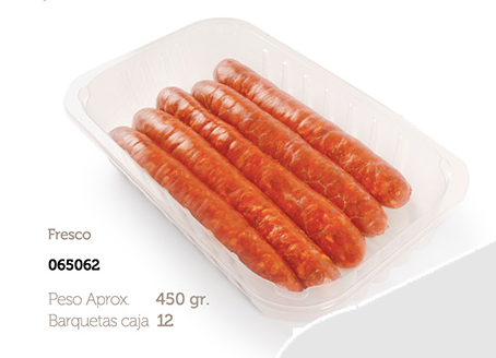 Chistorra Iberico Parrillero DERAZA - Caja de 12 Empaques de 350 grs por Empaque