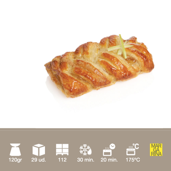 Danesa Manzana - Canela BERLYS - Caja de 29 unidades de 120 grs x unidad