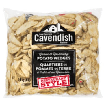 Papa Wedge Sazonada IQF Congelada Cavendish Farms - Bolsa de 5 lbs