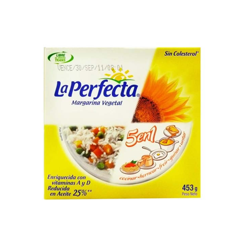 Margarina La Perfecta - Empaque de 4 Barras  de 113.25 grs c/u