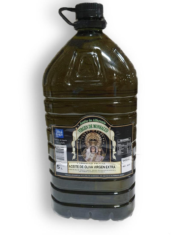 Aceite de Oliva Extra Virgen Montsalud - tanque de 5 lts